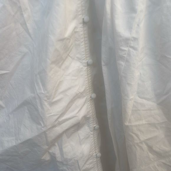 The Drop Women's White Puff-Sleeve Front-Bow Button-Down Maxi Dress - Picture 4 of 5